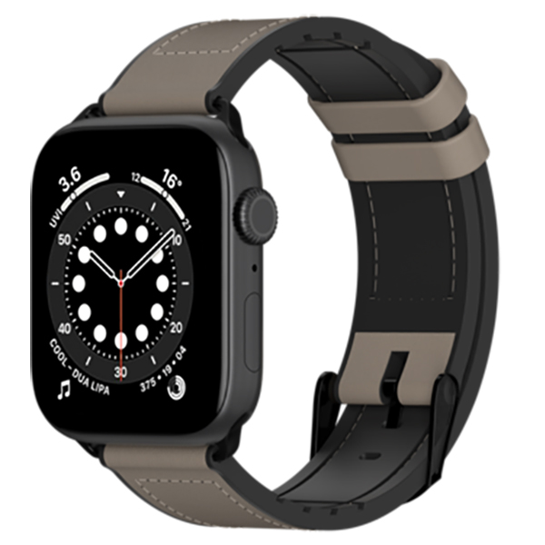 Dây đeo SwitchEasy (42/44/45mm) Hybrid Silicone-Leather For Apple Watch Series (1~7/ SE)