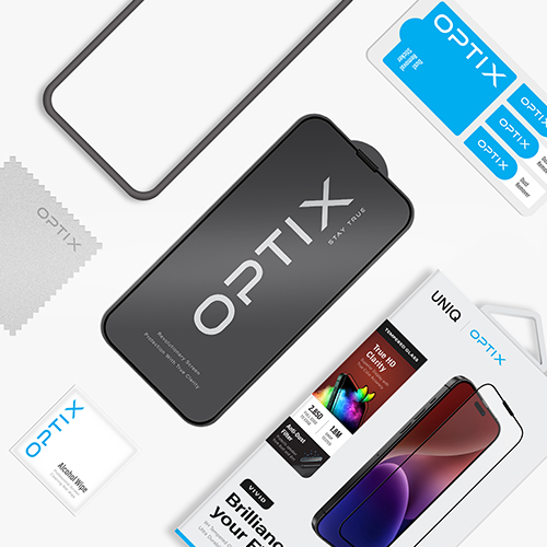 Kính Cường Lực UNIQ OPTIX Vivid Clear For iPhone 15