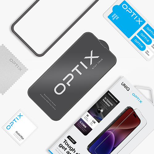 Kính Cường Lực UNIQ OPTIX Clear For iPhone 15 Pro