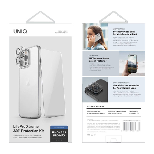 Ốp UNIQ Hybrid Lifepro Xtreme 360 (3in1) For Iphone 14 Pro Max