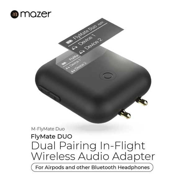 Bộ Chuyển Đổi Âm Thanh Không Dây Cho Airpods Và Các Tai Nghe Bluetooth Mazer Fly-Mate Duo