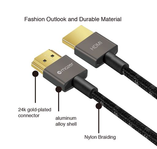 Dây Cáp Mazer UltraThin HDMI to HDMI  4k (2m)