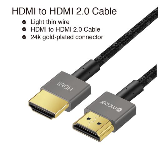 Dây Cáp Mazer UltraThin HDMI to HDMI  4k (2m)