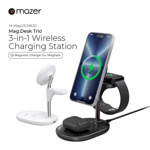 Mazer Infinite Mag.DESK 3in1 Wireless Charging Stand