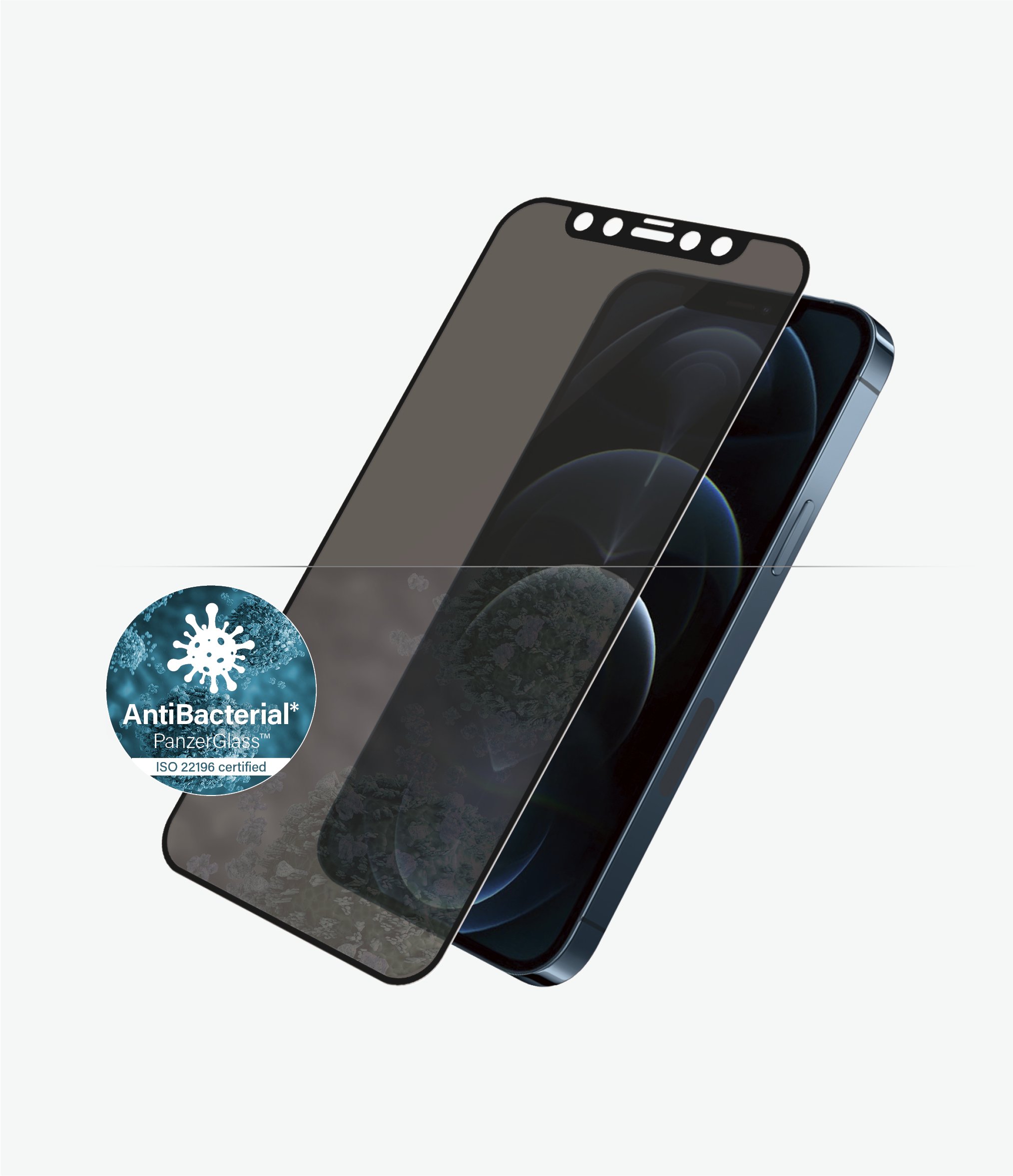 Kính Cường Lực PanzerGlass™ iPhone 12 Pro Max Black - Privacy
