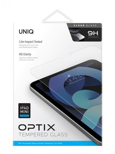 Kính Cường Lực UNIQ OPTIX Clear For Ipad Mini (6TH GEN)