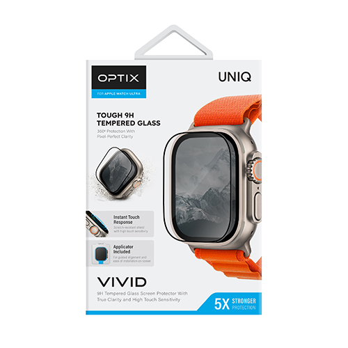 Kính Cường Lực UNIQ OPTIX Vivid Clear For Apple Watch Ultra 