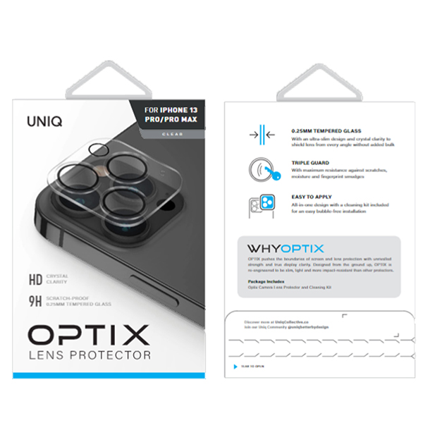 Khung Bảo Vệ Camera UNIQ Optix Lens Protector For iPhone 13 Pro / 13 ProMax