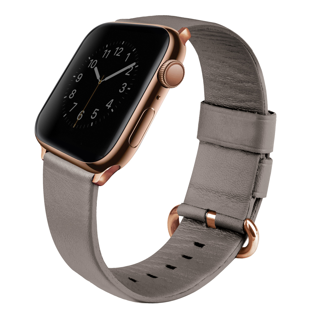 Dây Đeo UNIQ Mondain Genuine Leather Strap (42/44/45mm) For Apple Watch Series (1~8/ SE)