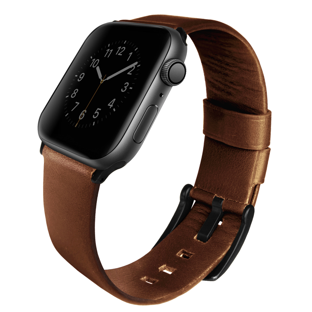 Dây Đeo UNIQ Mondain Genuine Leather Strap (42/44/45mm) For Apple Watch Series (1~8/ SE)